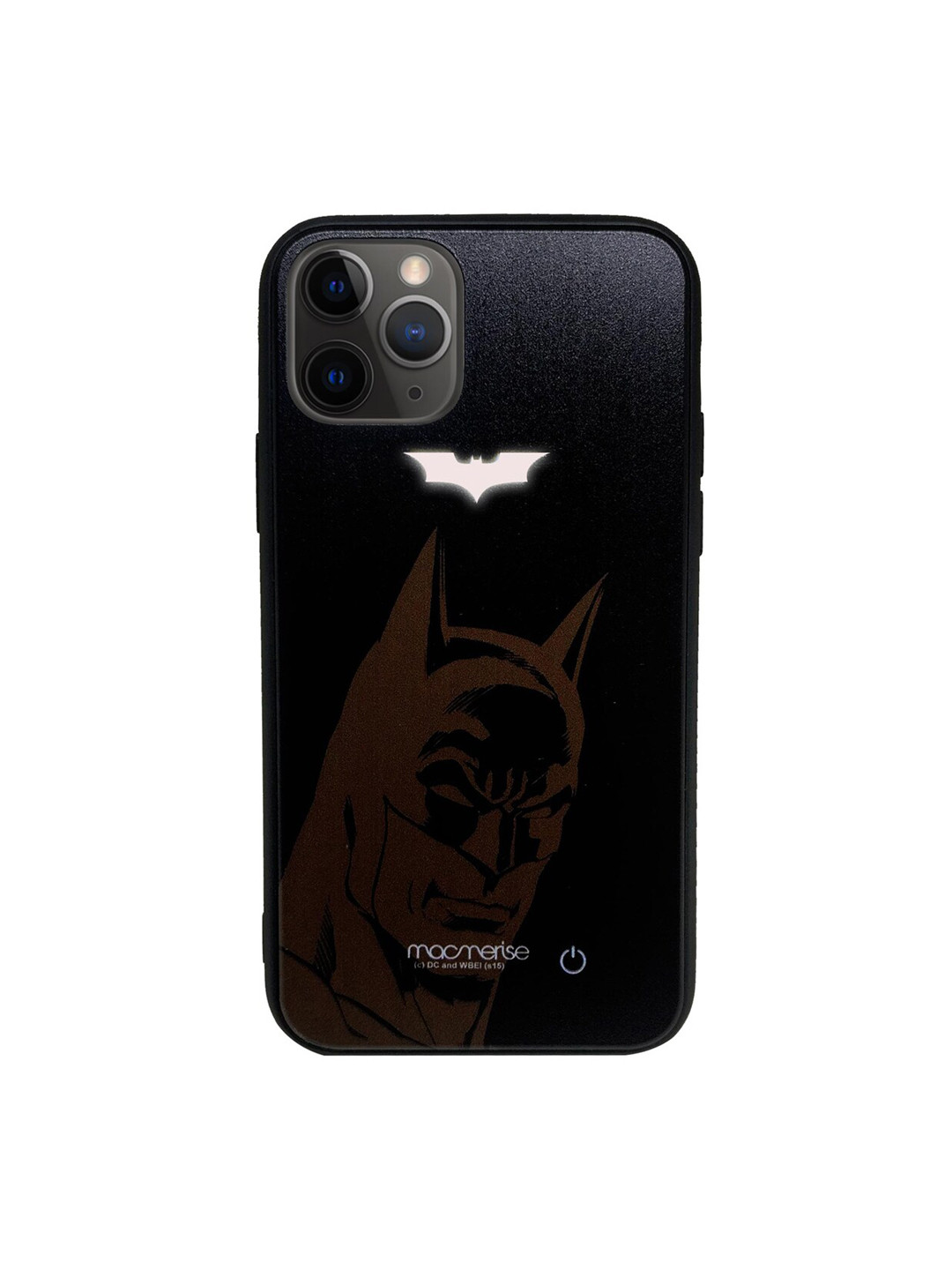 

macmerise Black & Brown DC Comics Silhouette Batman Lumous Sustainable iPhone 11 Pro Back Case