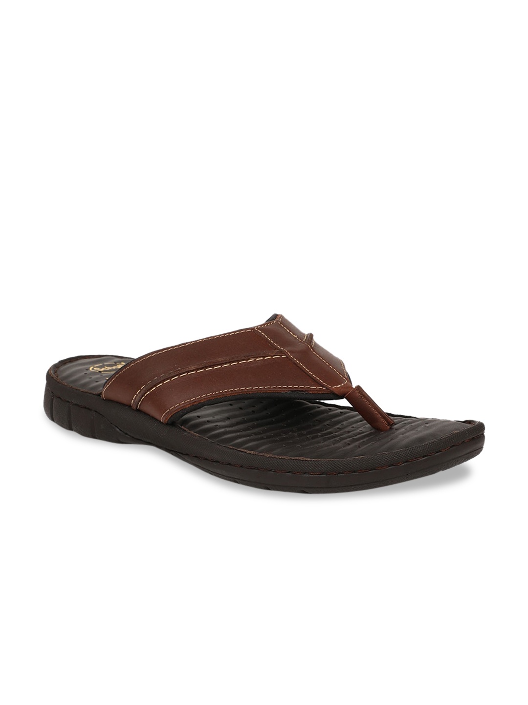 

Scholl Men Brown Leather Comfort Sandals
