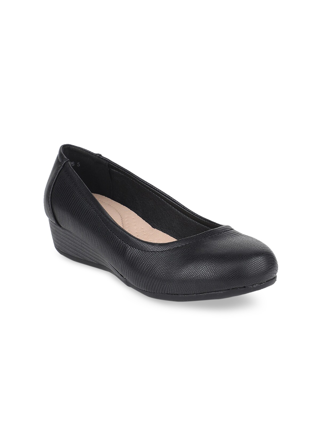 

Bata Women Black Solid Pumps