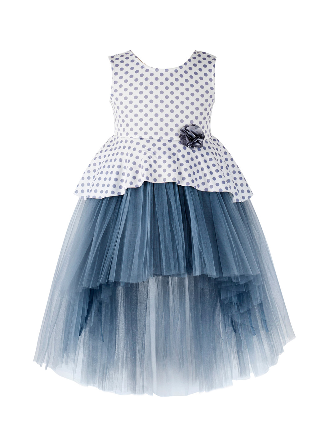 

Toy Balloon kids Girls White Printed Fit and Flare Dress