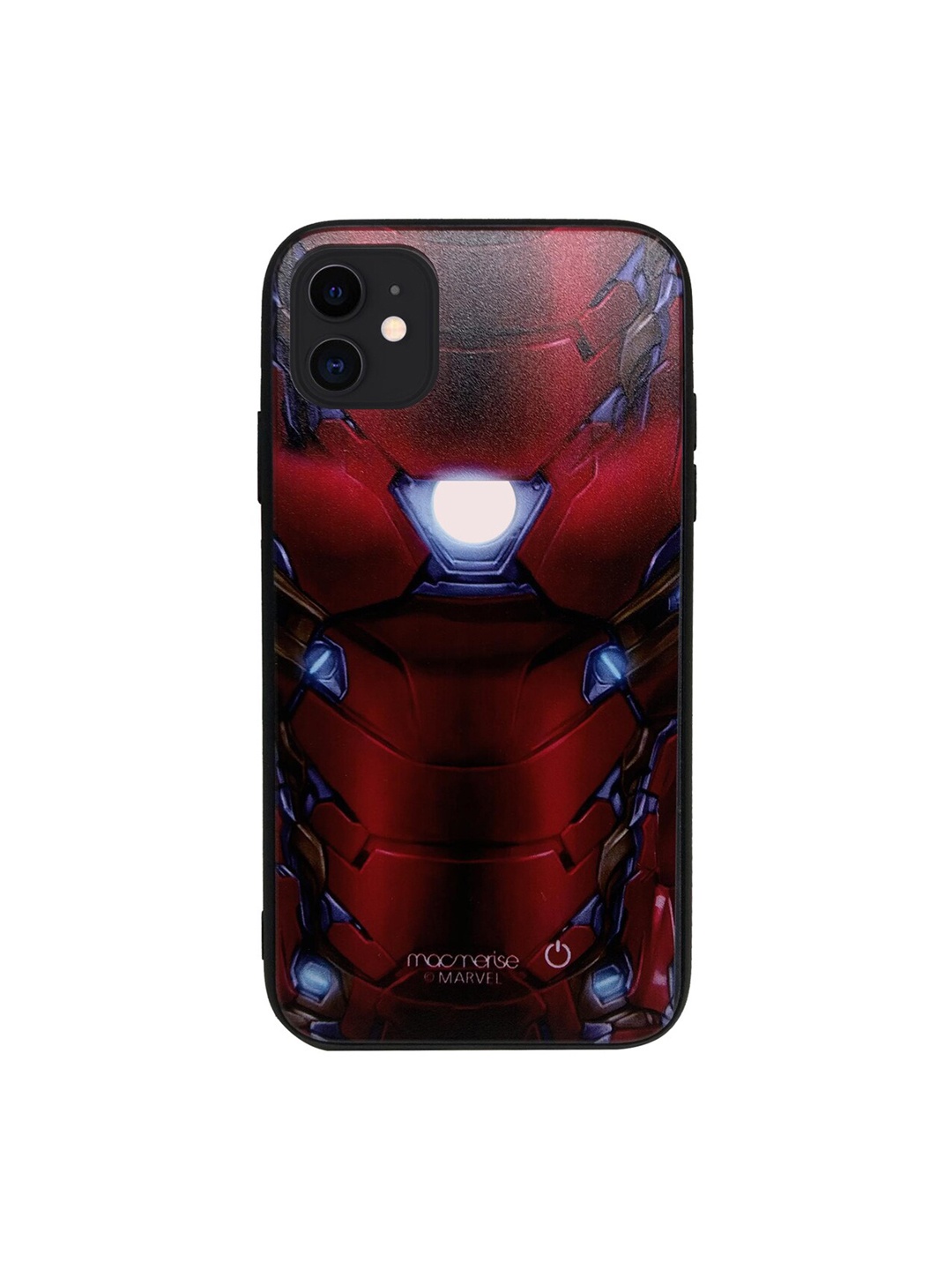 

macmerise Red & Blue Marvel Comics Suit Up Ironman Lumous iPhone 11 Back Case