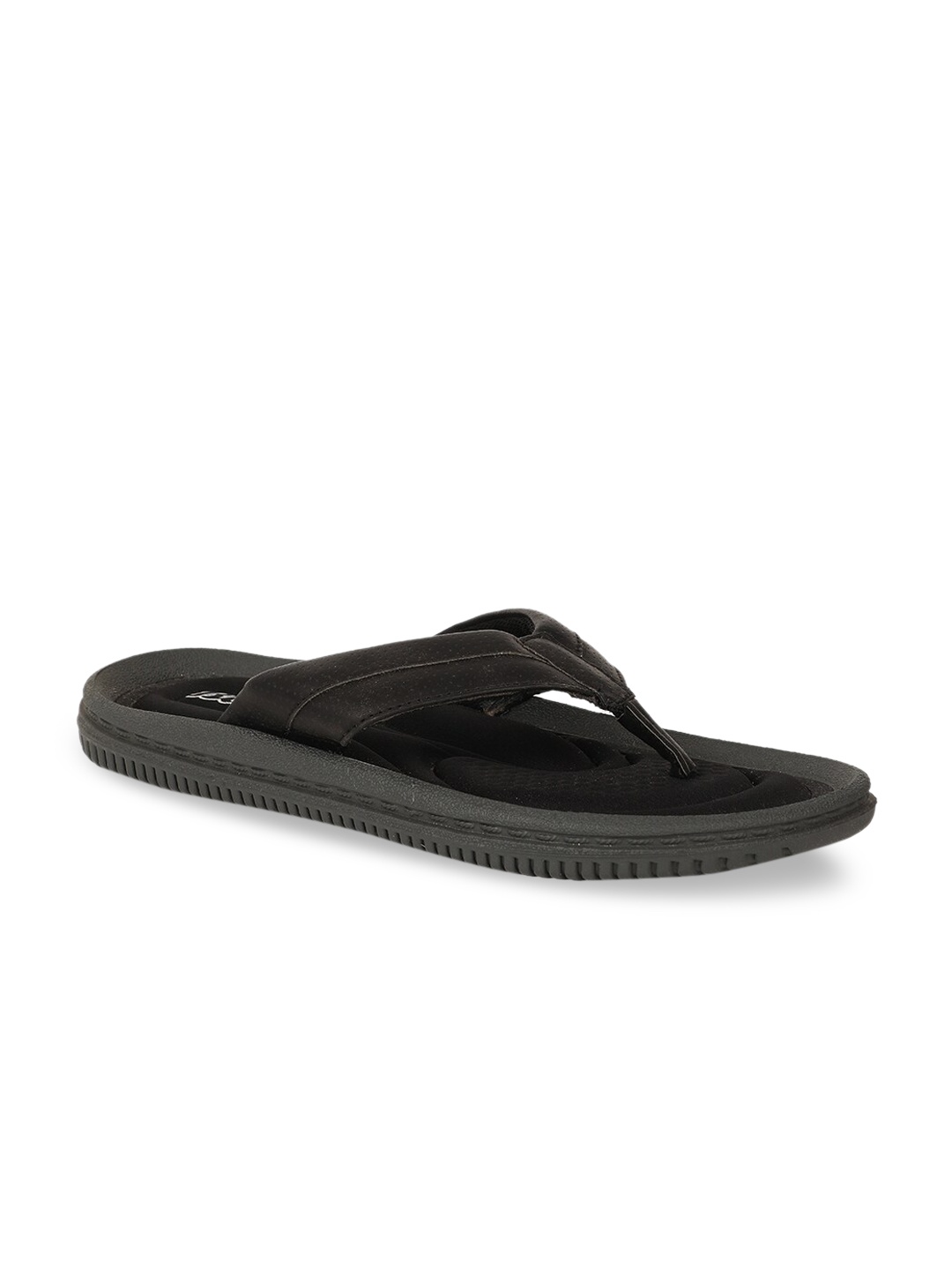 

Bata Men Black Solid Thong Flip-Flops