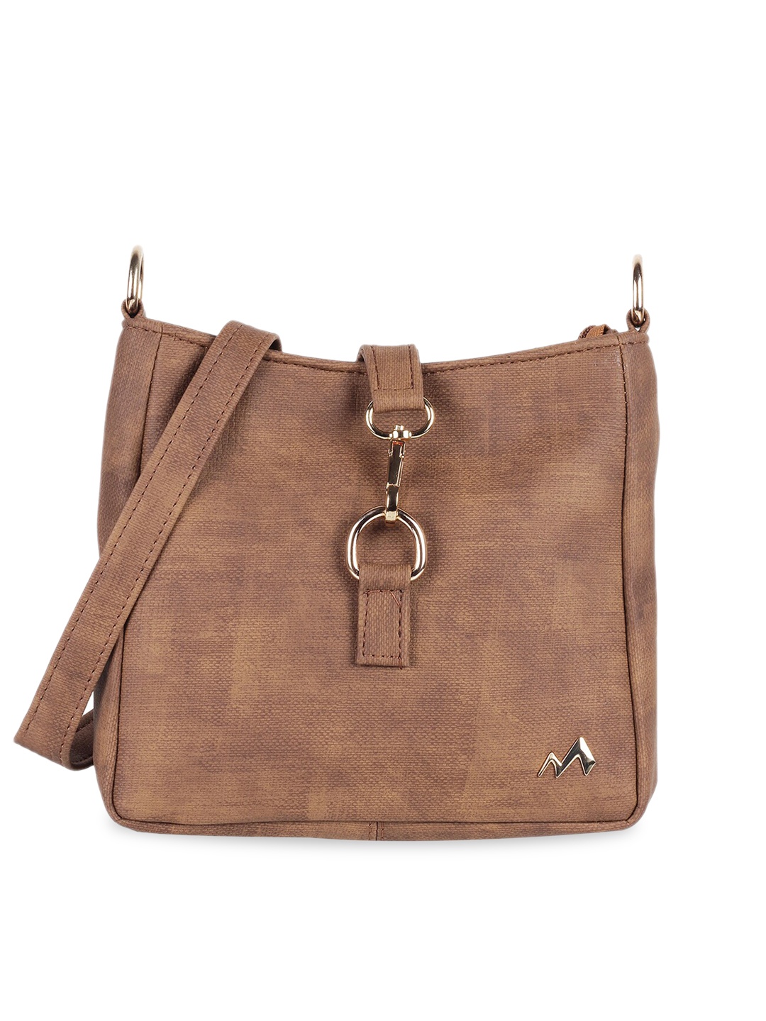 

Metro Brown Solid Sling Bag