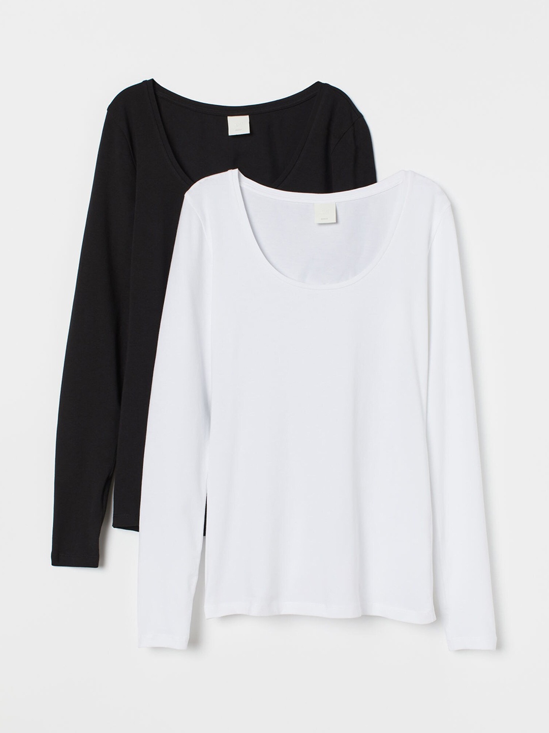 

H&M 2-Pack Jersey Tops, White