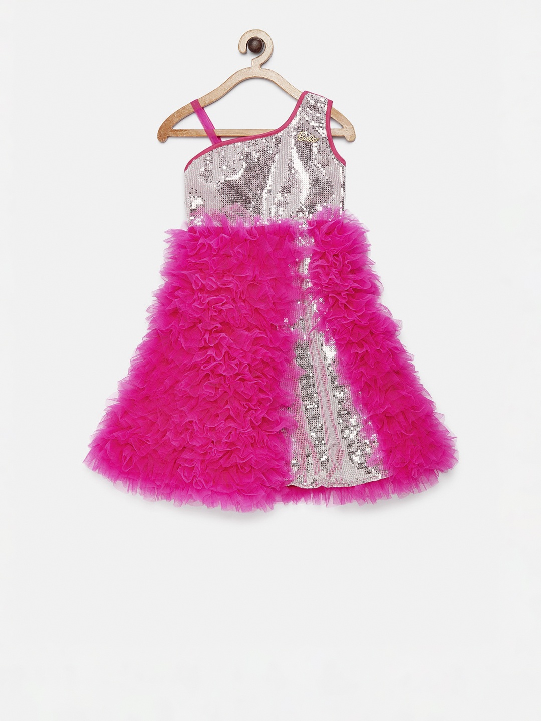 

Barbie by Many Frocks & Girls Pink Embellished A-Line Dress
