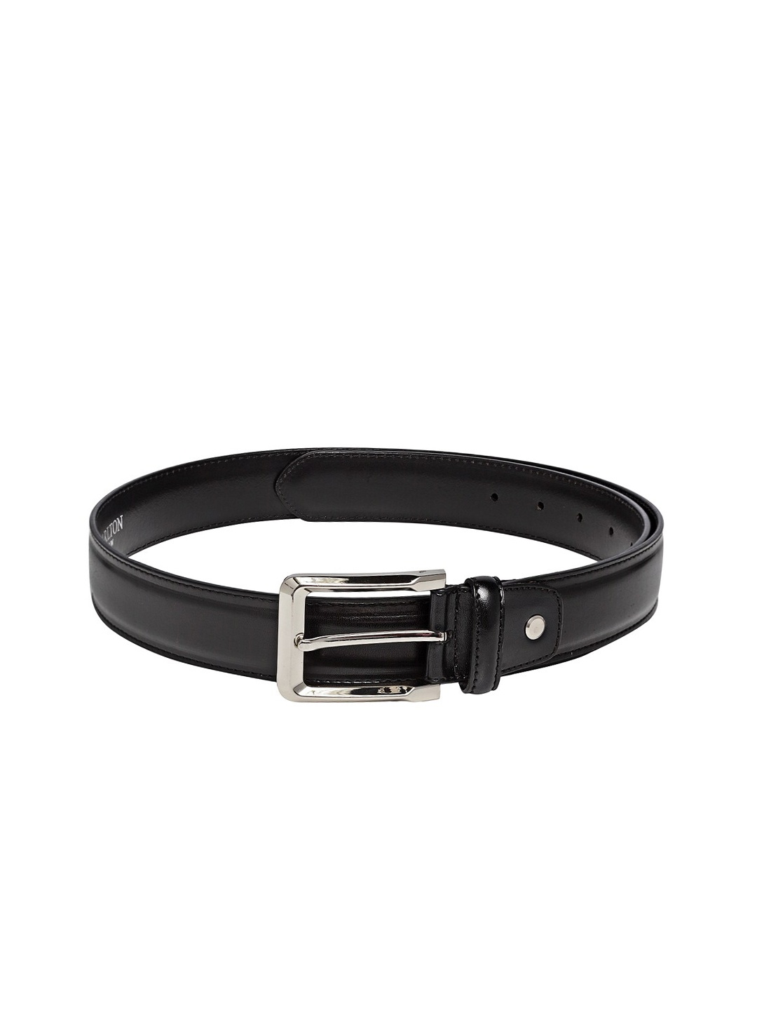 

Carlton London Men Black Solid Belt