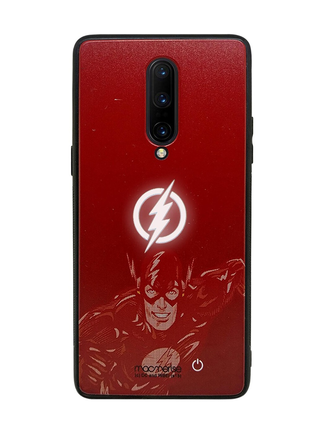 

macmerise Red DC Comics Fierce Flash Attack Lumous Sustainable OnePlus 8 Back Case