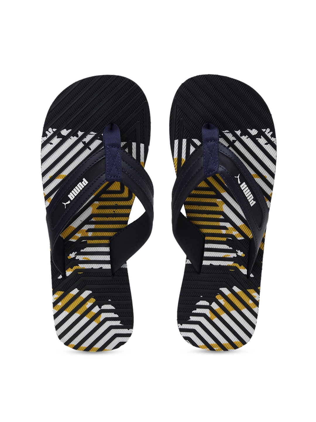

Puma Unisex Blue & White Printed Thong Flip-Flops
