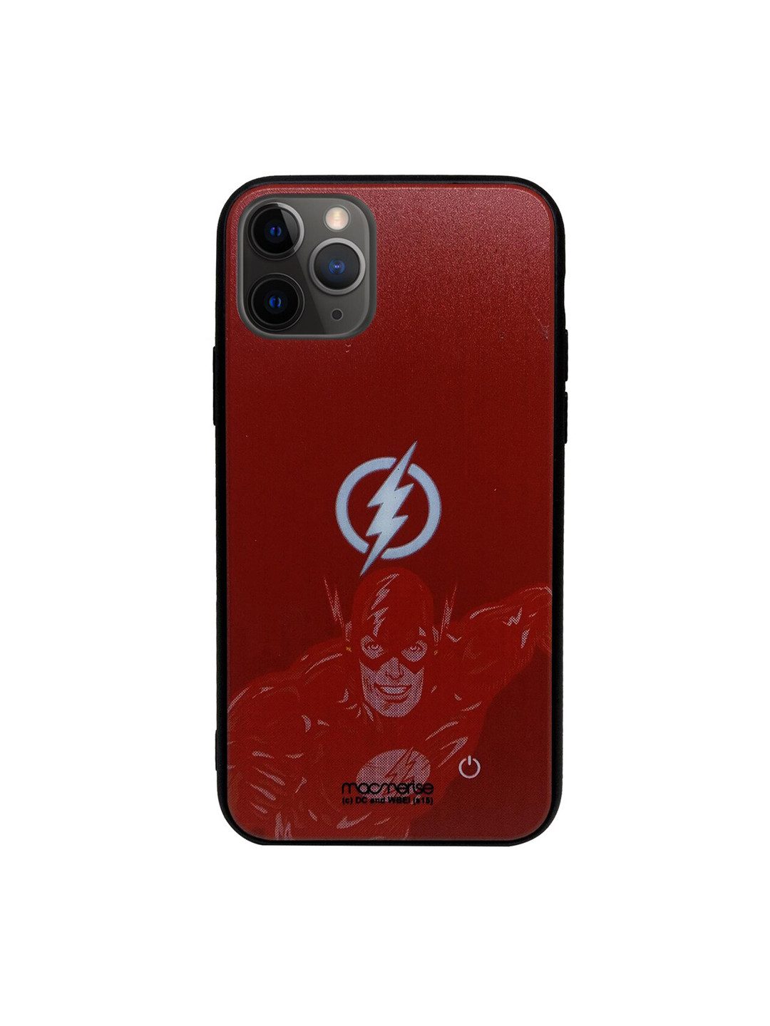 

macmerise Red DC Comics Fierce Flash Attack Lumous iPhone 11 Pro Back Case