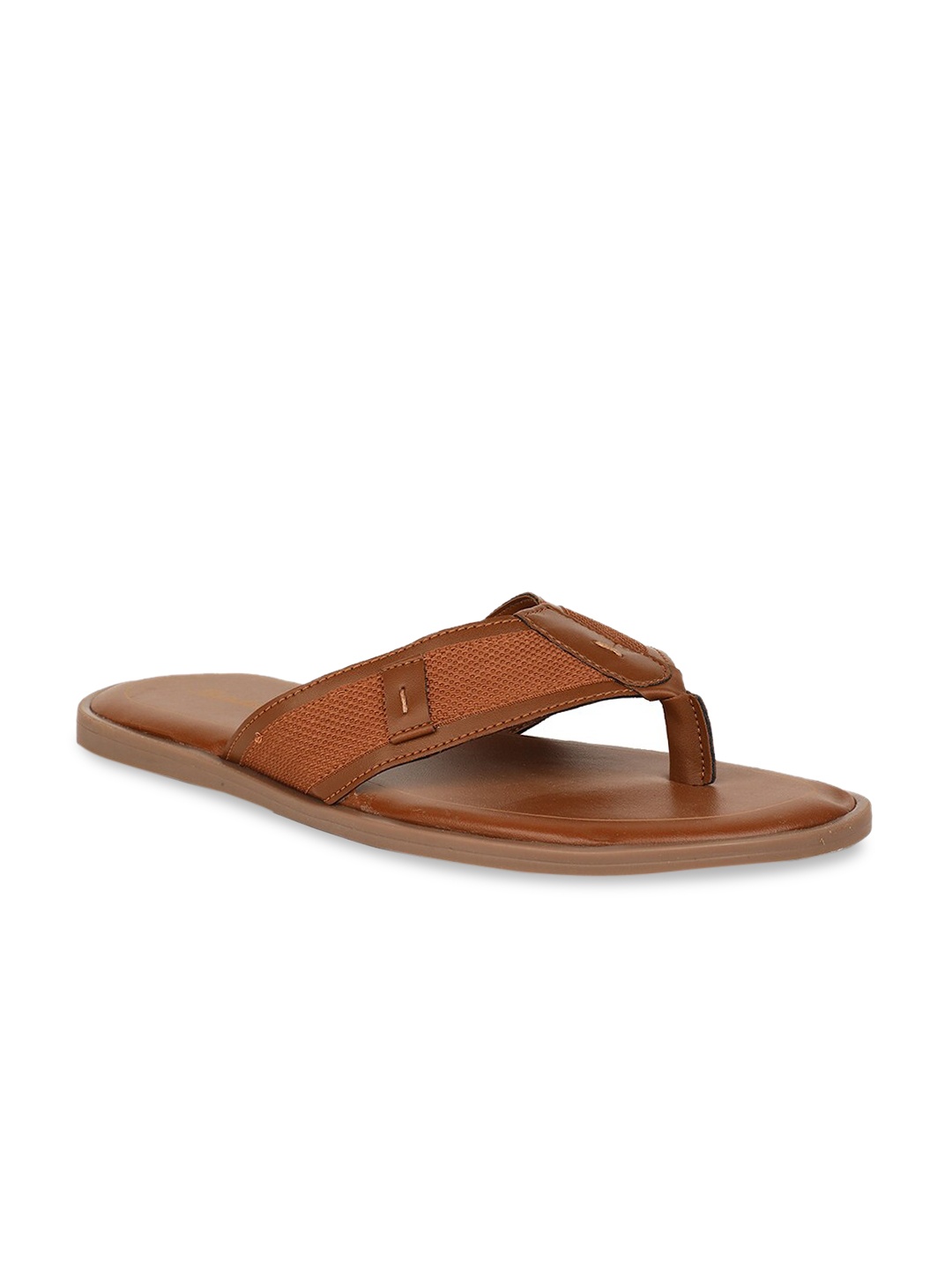 

Bata Men Brown Solid Thong Flip-Flops