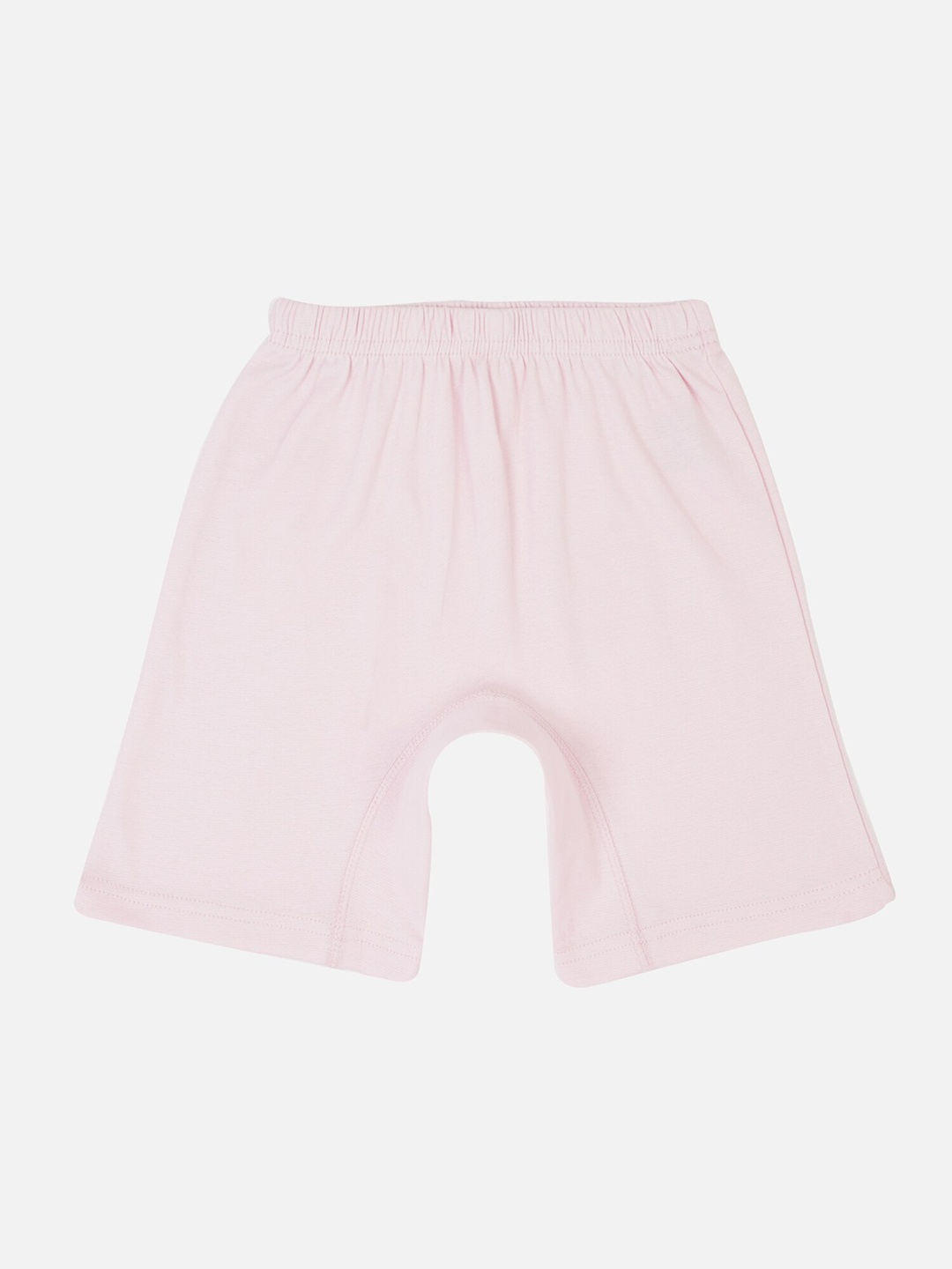 

PROTEENS Girls Pastel Pink Solid Slim Fit Sports Shorts