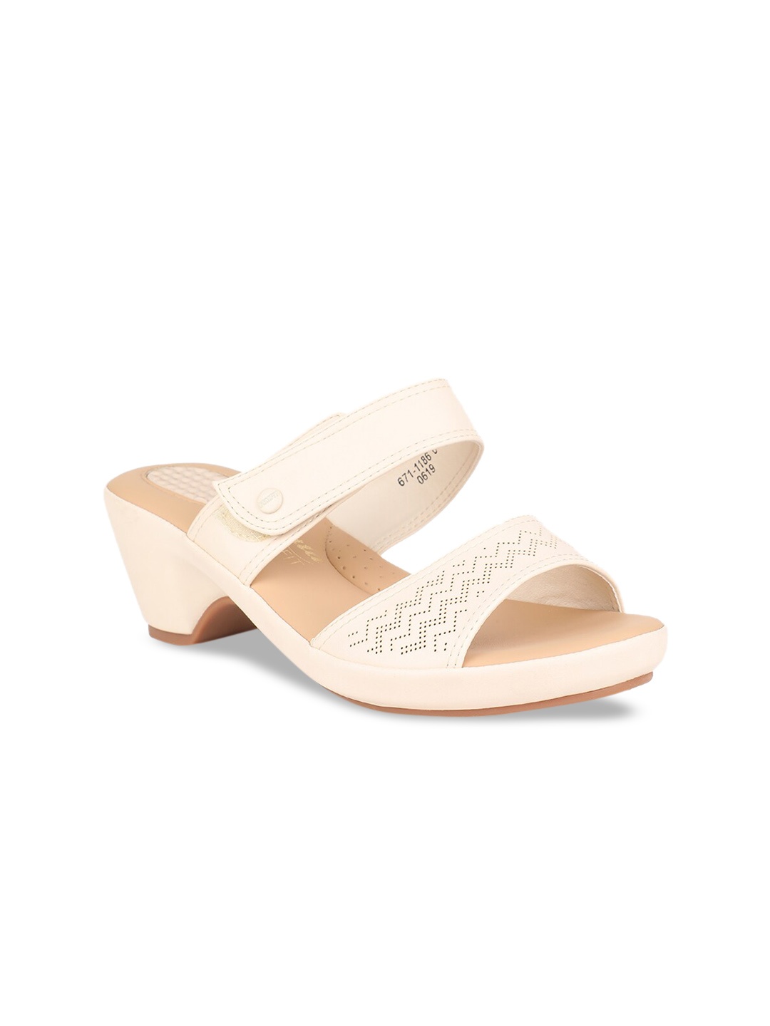 

Bata Women Beige Solid Sandals