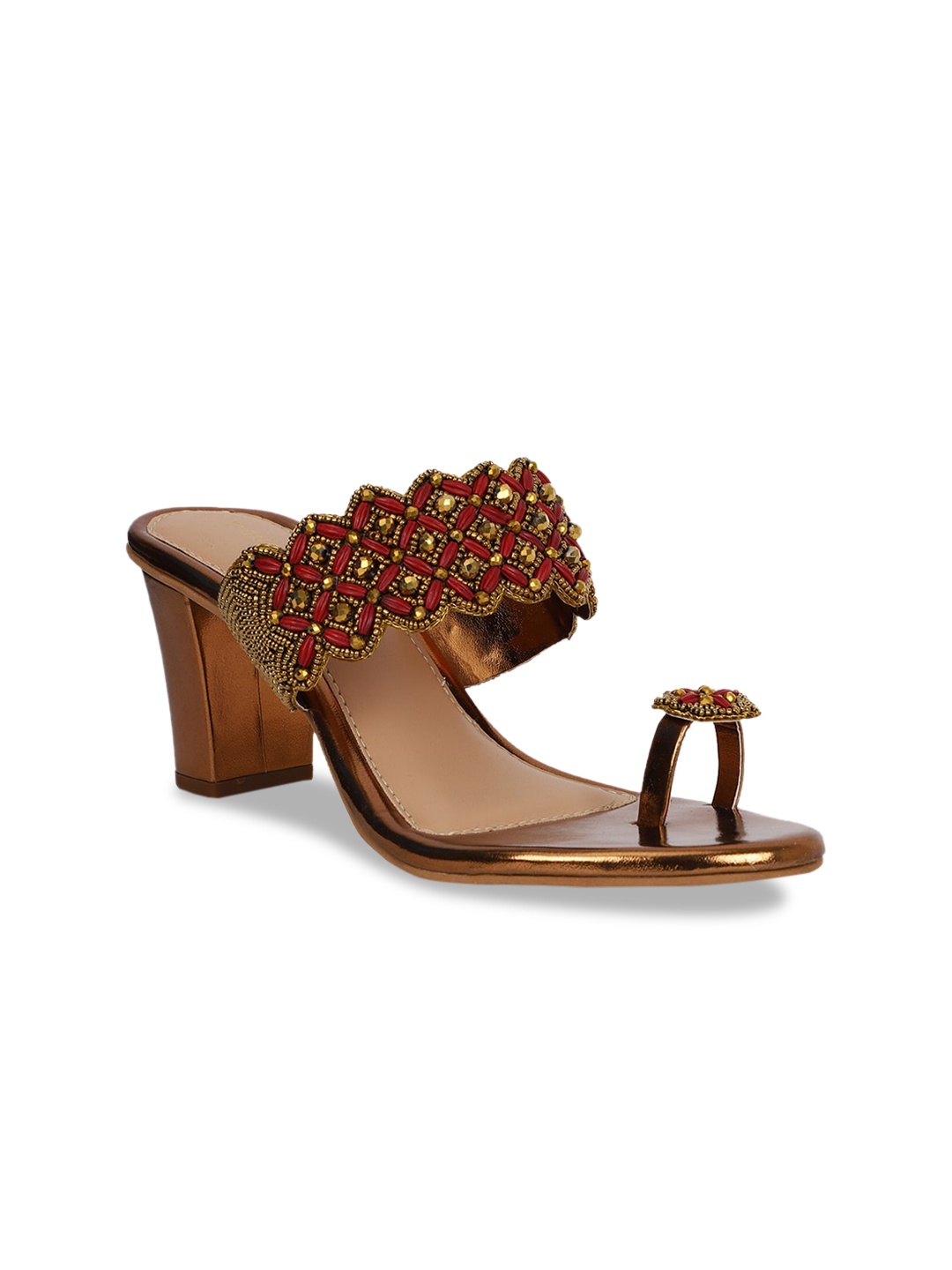 

Bata Women Brown Embellished Heels