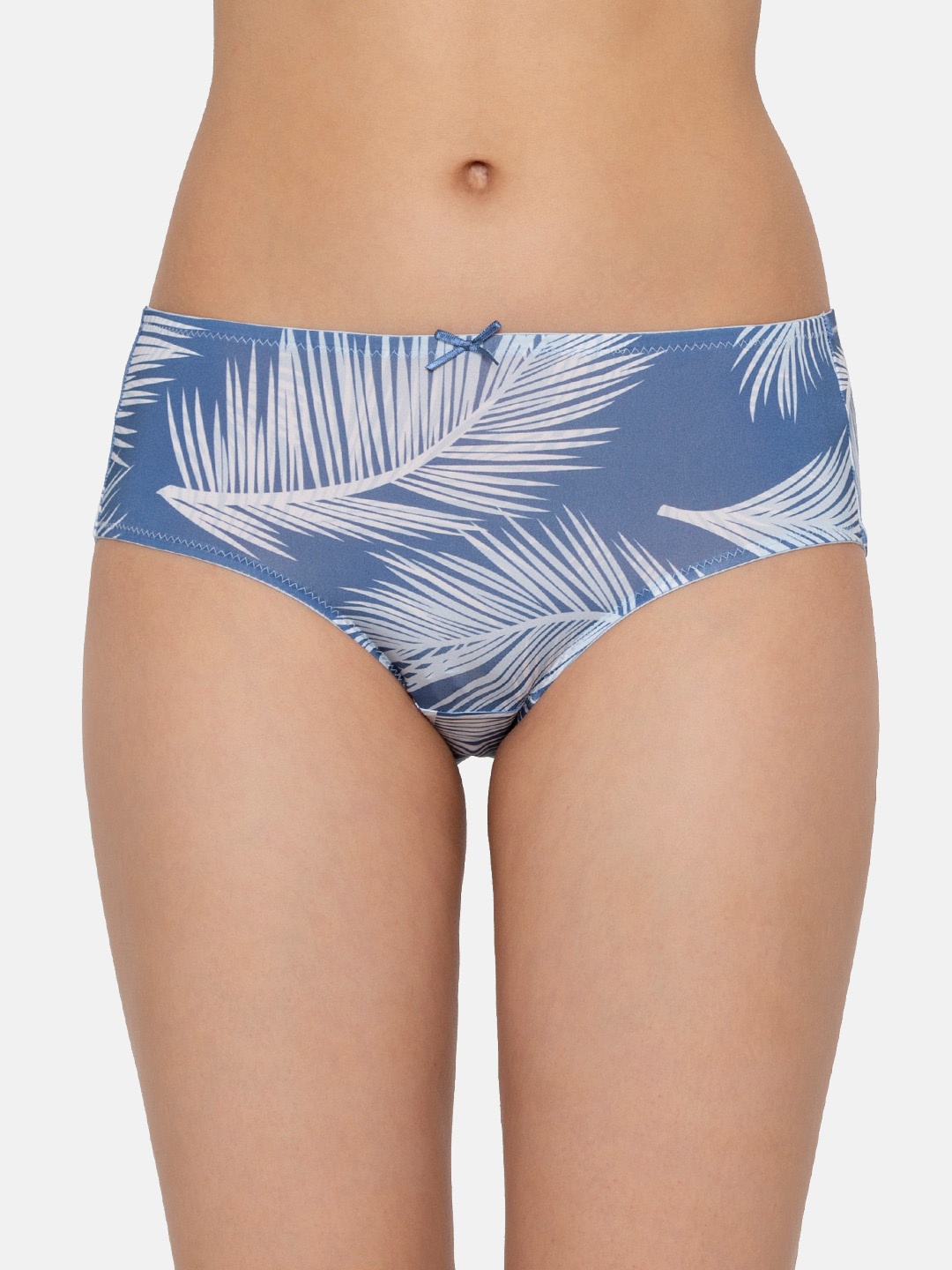

Triumph Tropical Print Palm Series Everyday Seamless Hipster, Blue