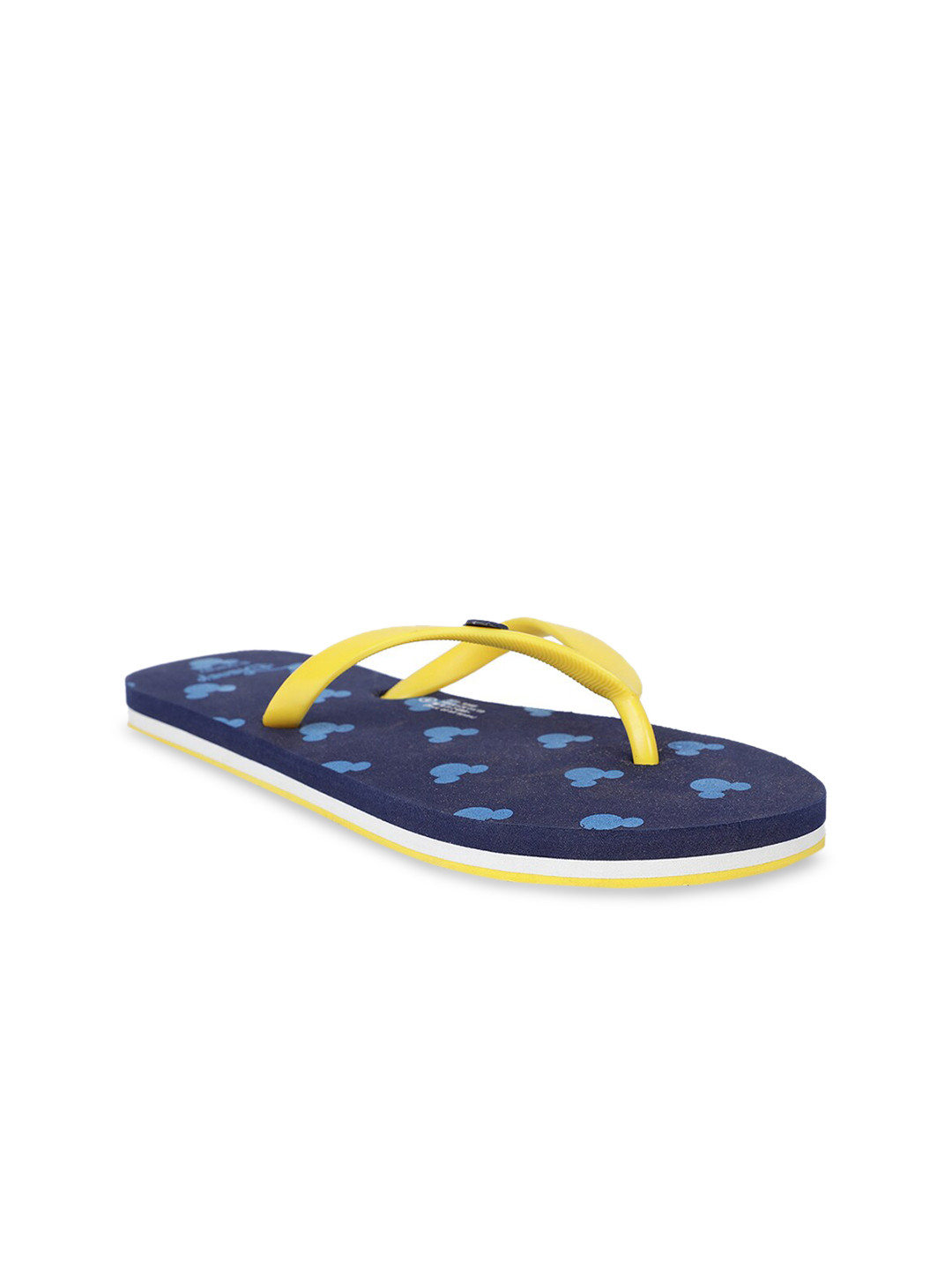 

Disney Women Blue & Yellow Printed Thong Flip-Flops
