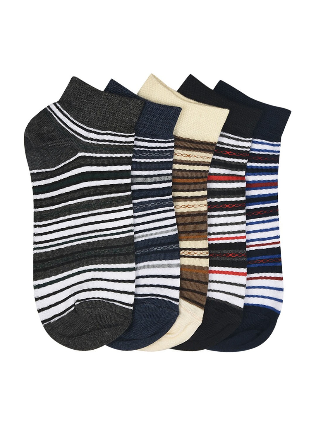 

MARC Women Pack Of 5 Assorted Ankle-Length Socks