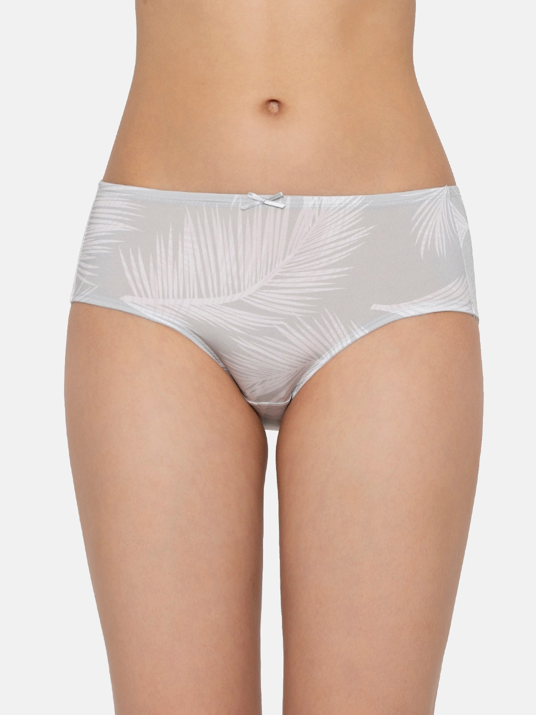 

Triumph Tropical Print Palm Series Everyday Seamless Hipster, Grey