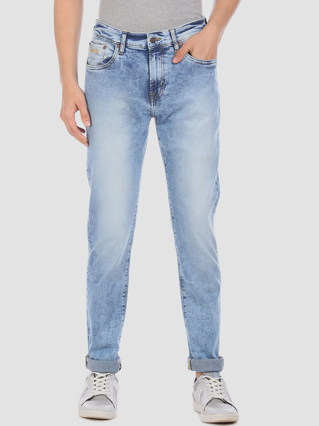 

Aeropostale Men Blue Slim Fit Mid-Rise Clean Look Jeans