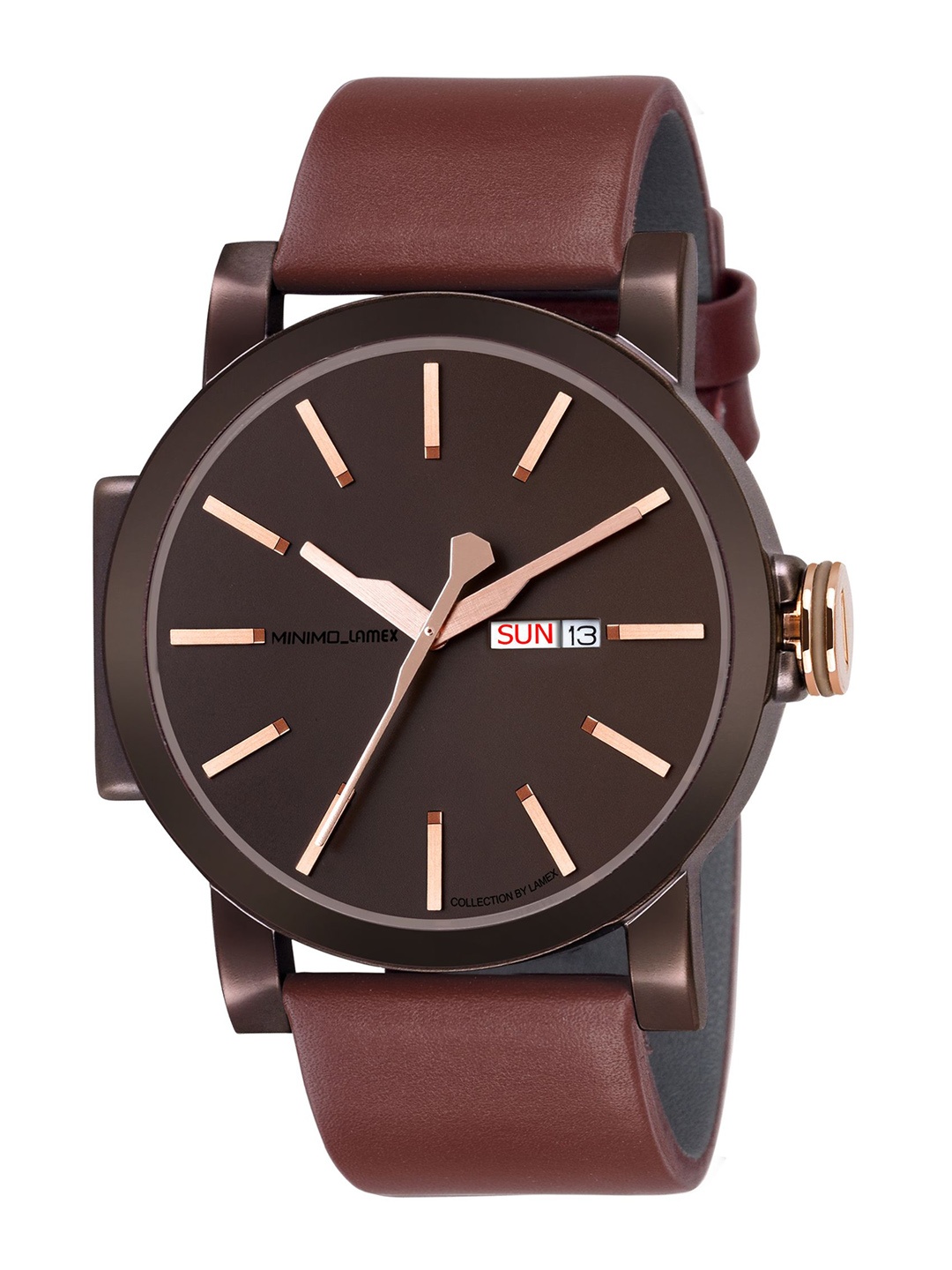 

LAMEX Men Brown Analogue Watch MINIMODD-M4-BR-RG