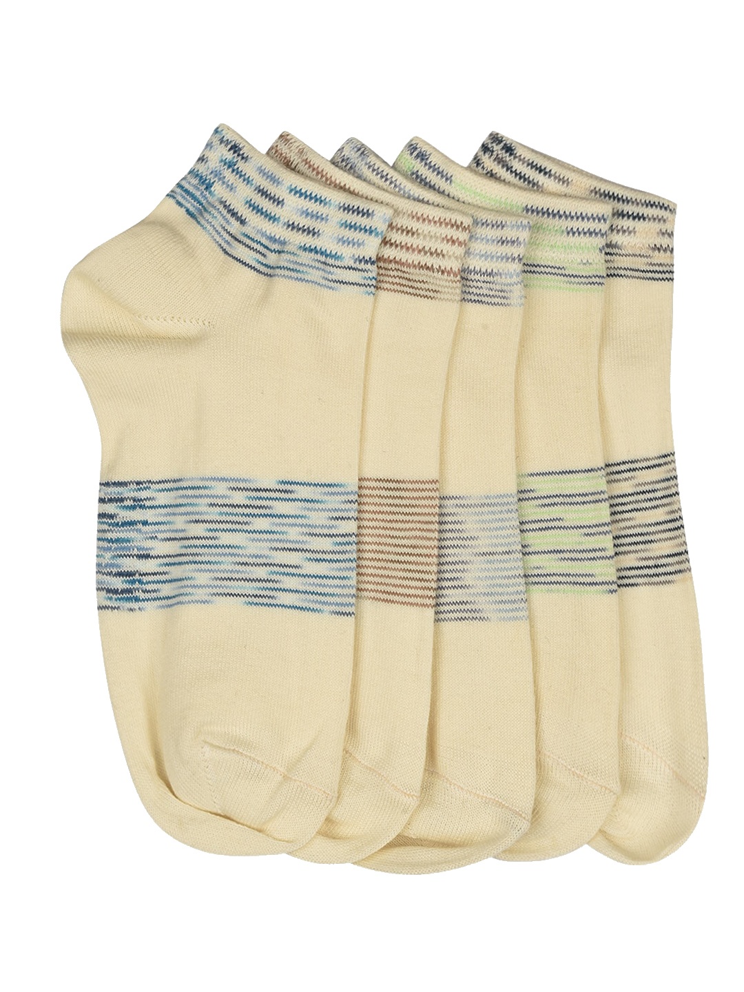

MARC Women Pack Of 5 Assorted Ankle-Length Socks