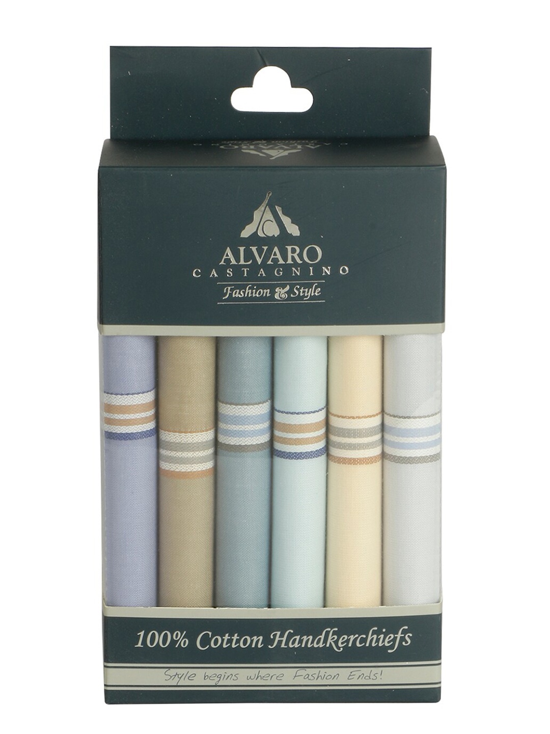 

Alvaro Castagnino Men Pack Of 6 Accessory Gift Set, Cream