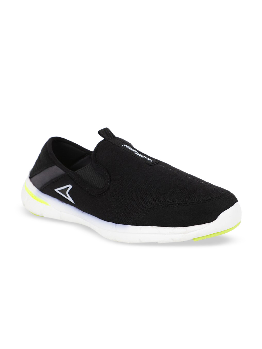

Power Women Black Slip-On Sneakers
