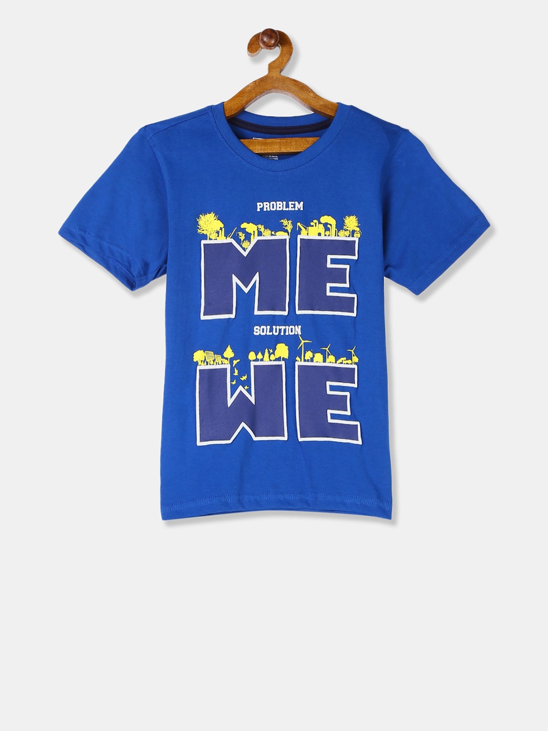 

Cherokee Boys Blue Printed Round Neck T-shirt
