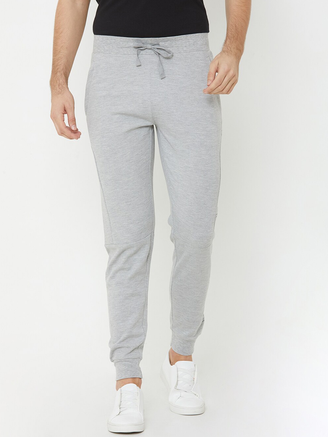 

Sweet Dreams Men Grey-Melange Solid Joggers