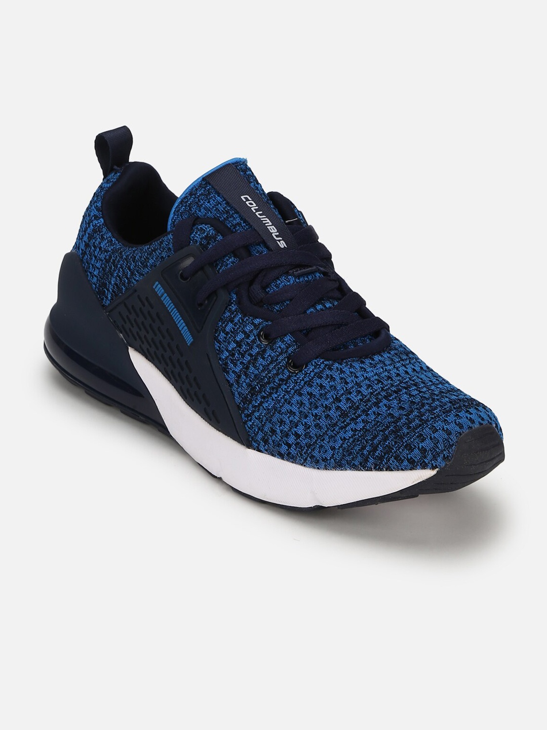 

Columbus Men Navy Blue Mesh Running Shoes