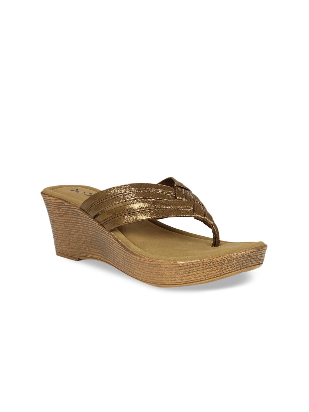 

Inc 5 Women Bronze-Toned Solid Wedges