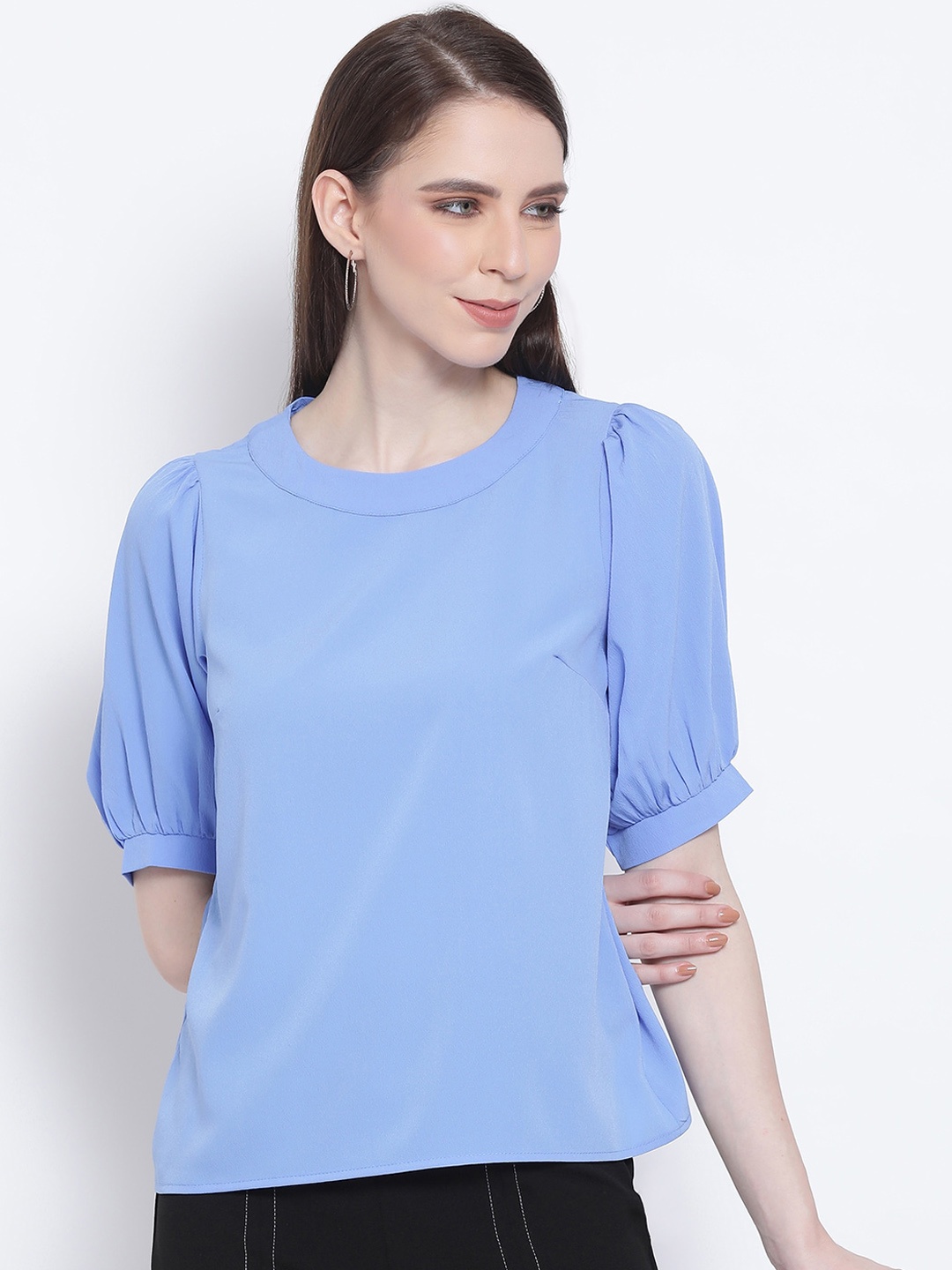 

Oxolloxo Women Blue Solid Top