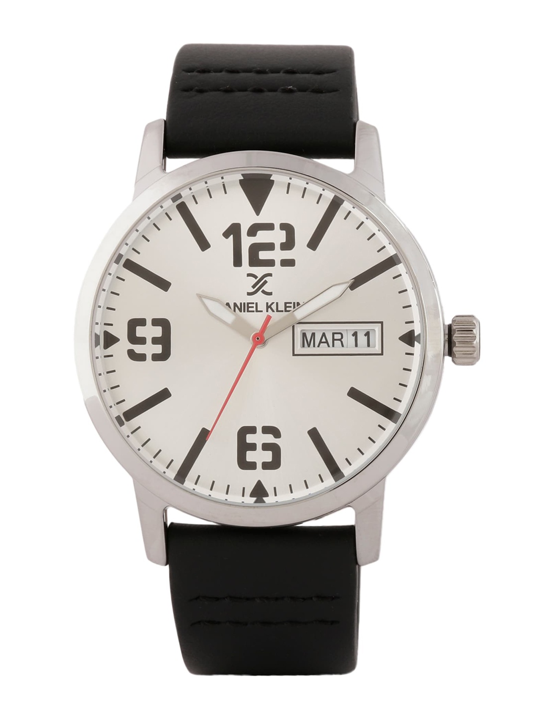 Daniel Klein Men White & Black Analogue Watch DK.1.12506-1