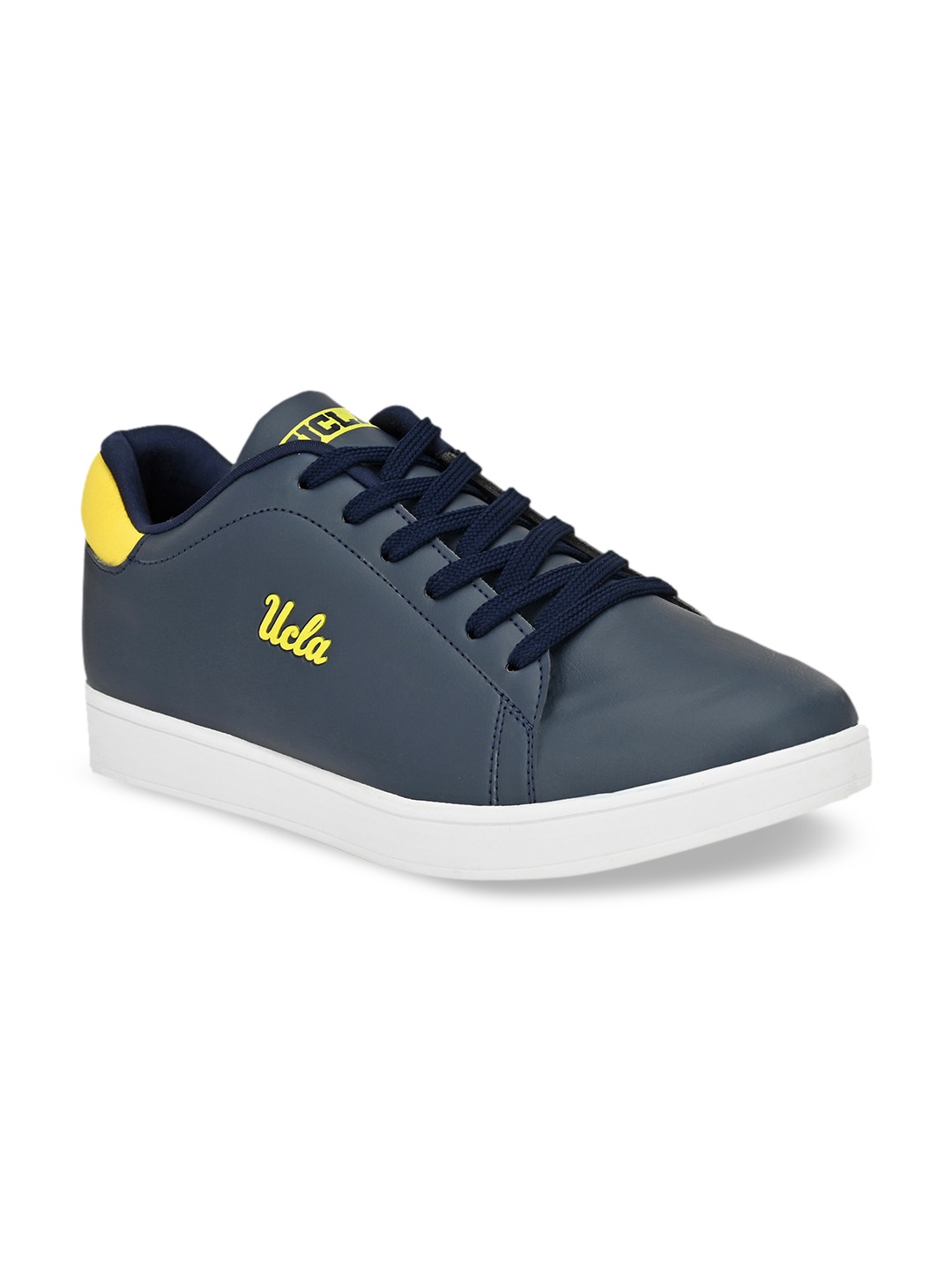 

UCLA Men Navy Blue Mesh Mid-Top Running Shoes