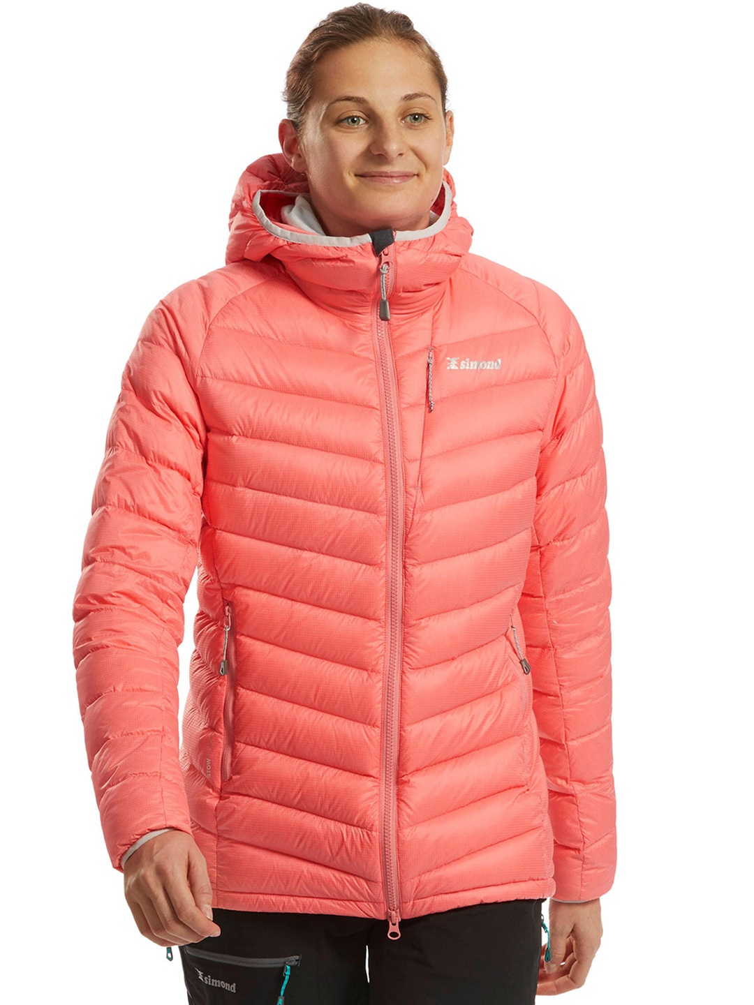 

Simond By Decathlon Women Coral Pink Solid Insulator Puffer Jacket