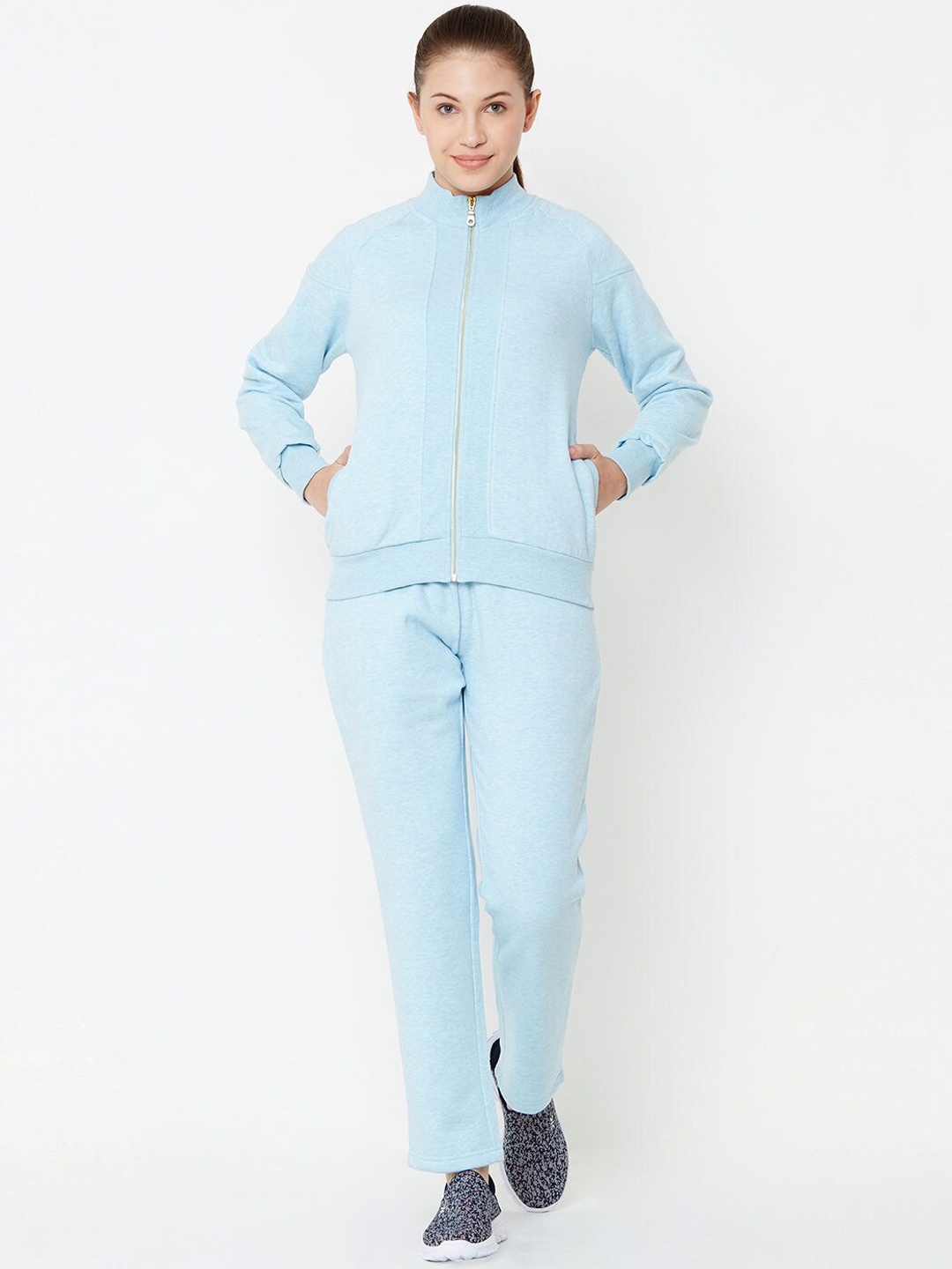 

Sweet Dreams Women Blue Solid Loungewear Tracksuit
