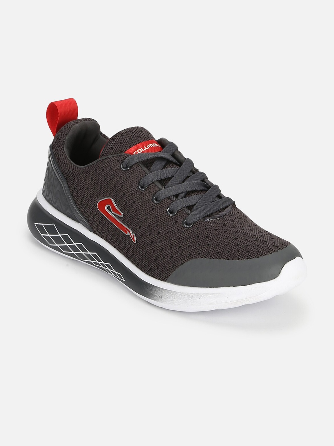 

Columbus Men Grey Mesh Running Shoes