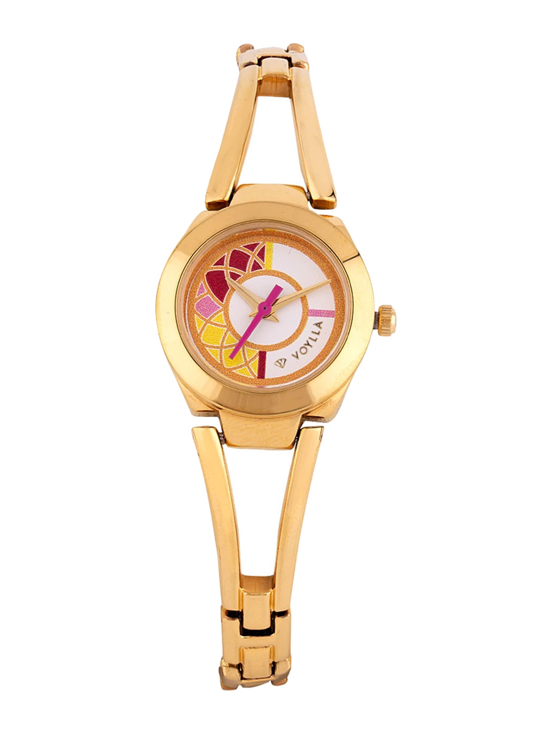 

Voylla Women White & Pink Analogue Watch 8905124081398