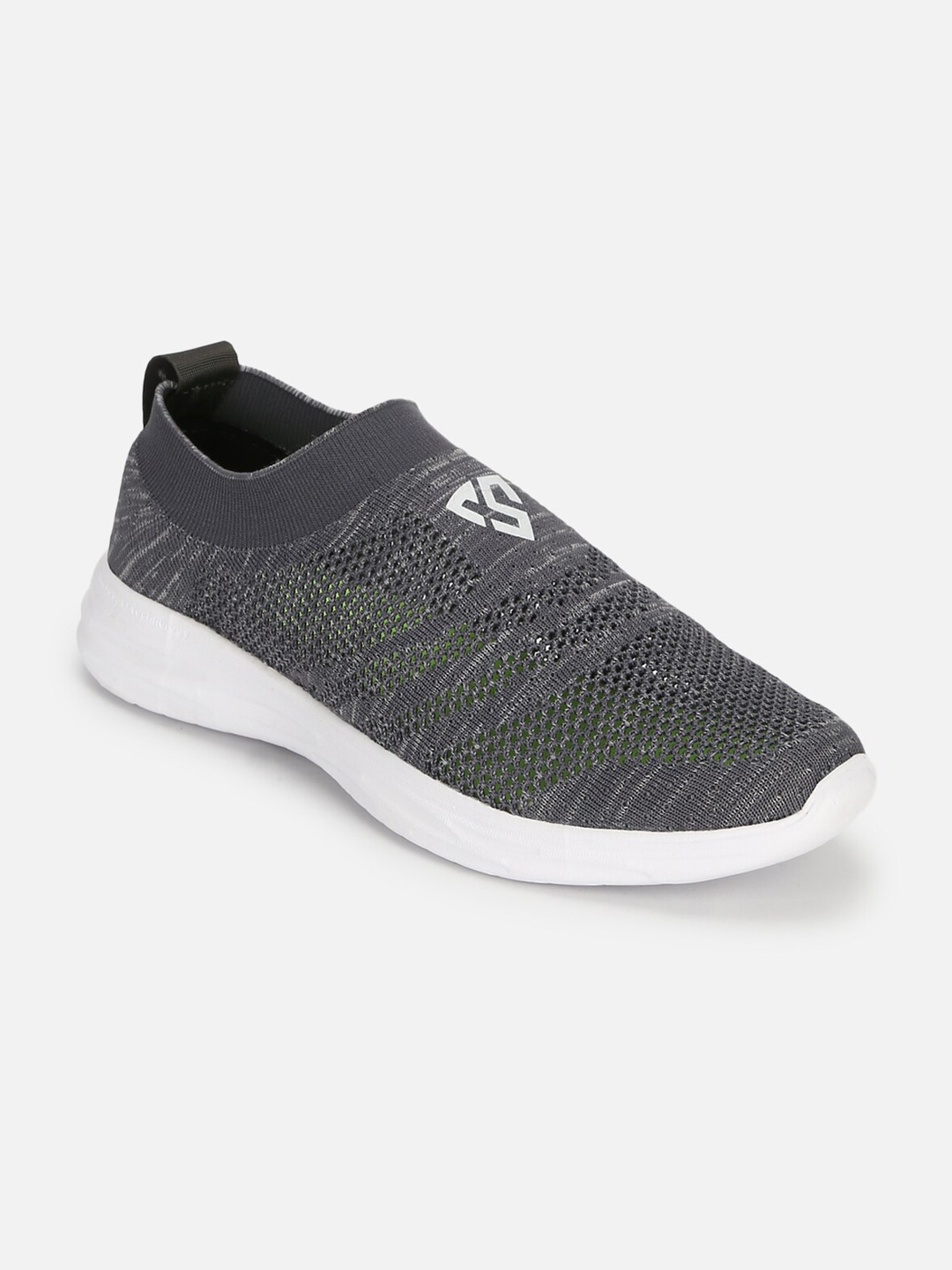 

Columbus Men Grey Mesh Running Shoes