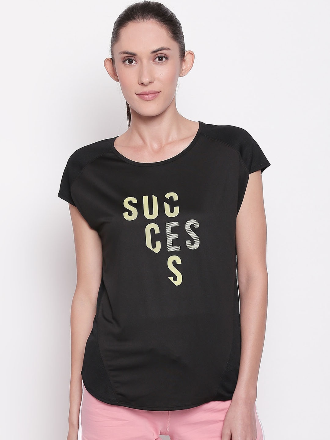 

Ajile by Pantaloons Women Black Printed Top