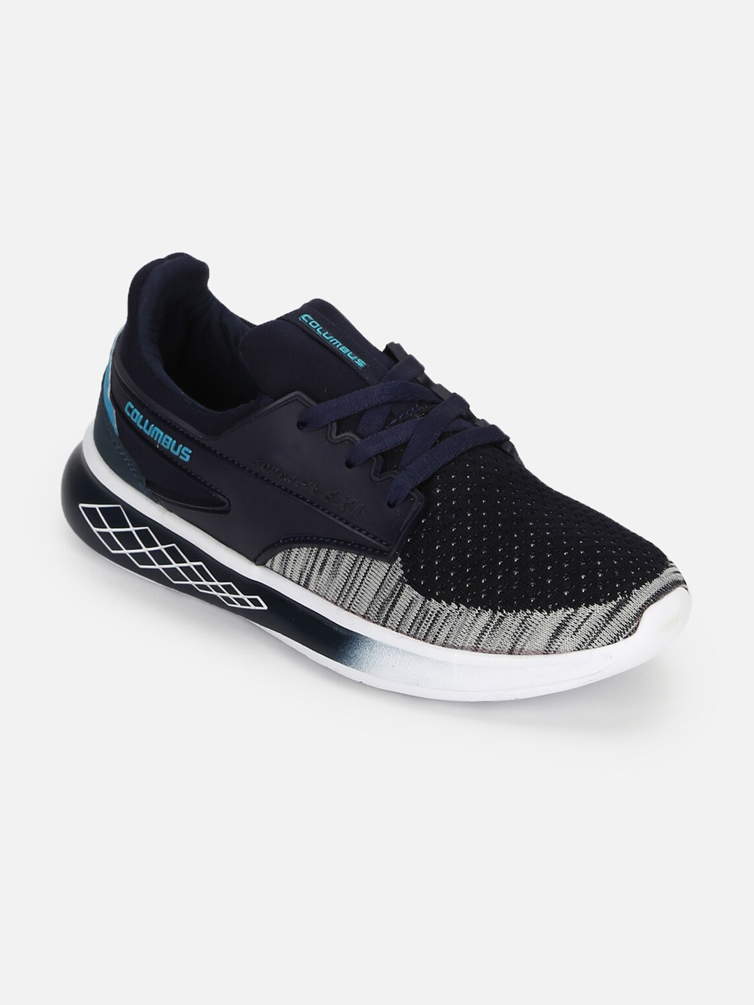 

Columbus Men Navy Blue Mesh Running Shoes