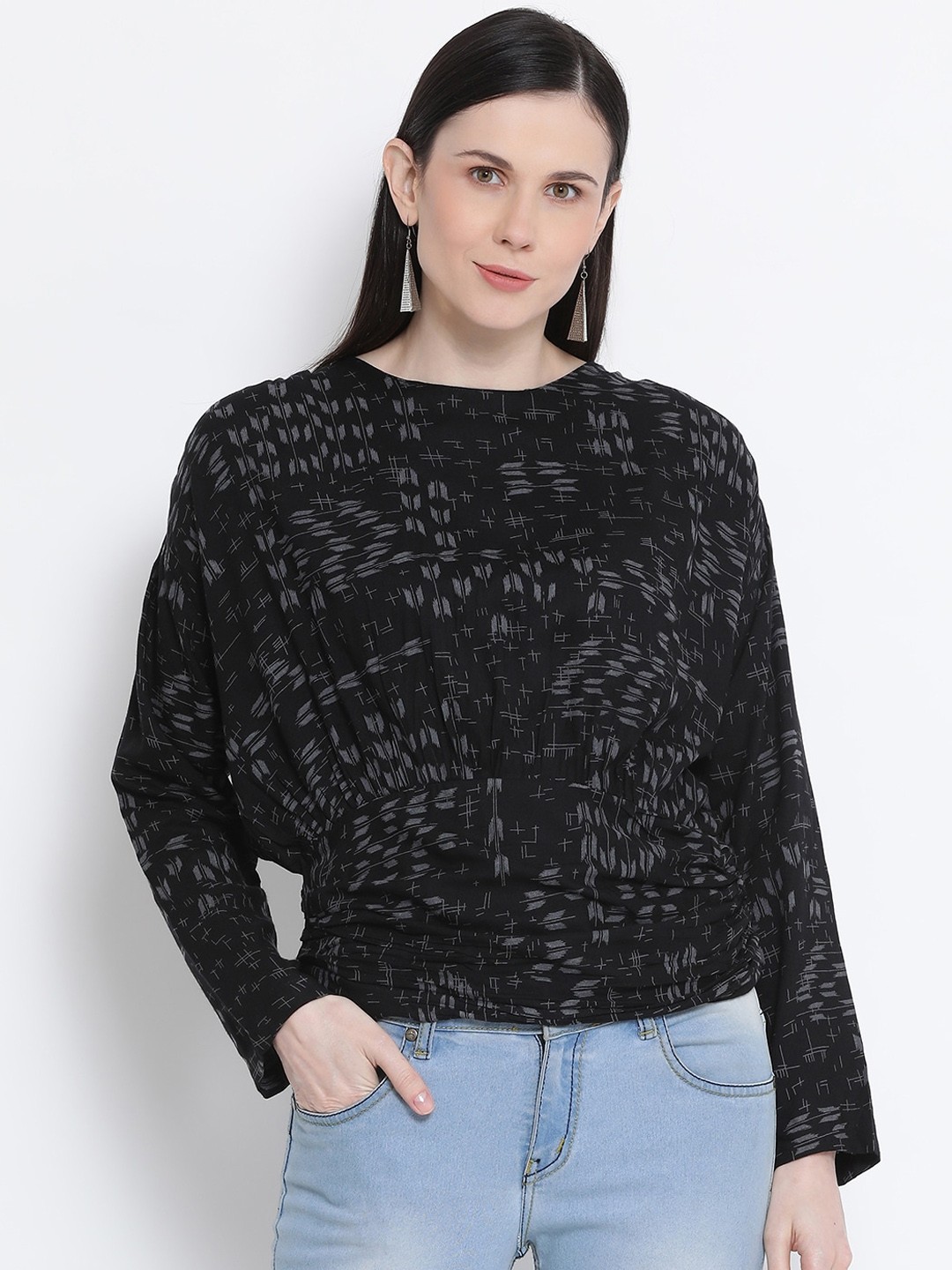 

Oxolloxo Women Black Printed Top