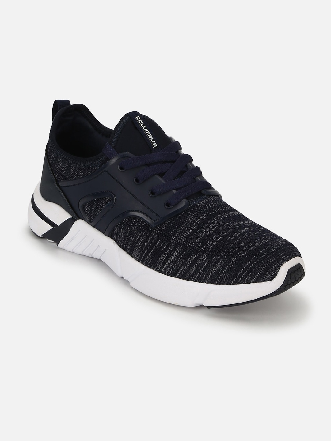 

Columbus Men Navy Blue Mesh Running Shoes
