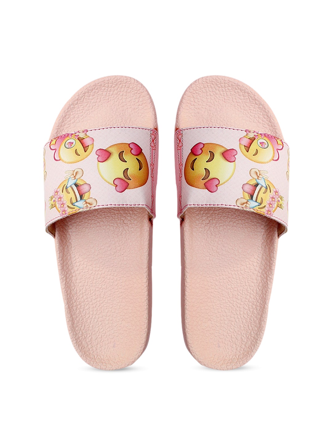 

FREECO Women Pink Printed Sliders