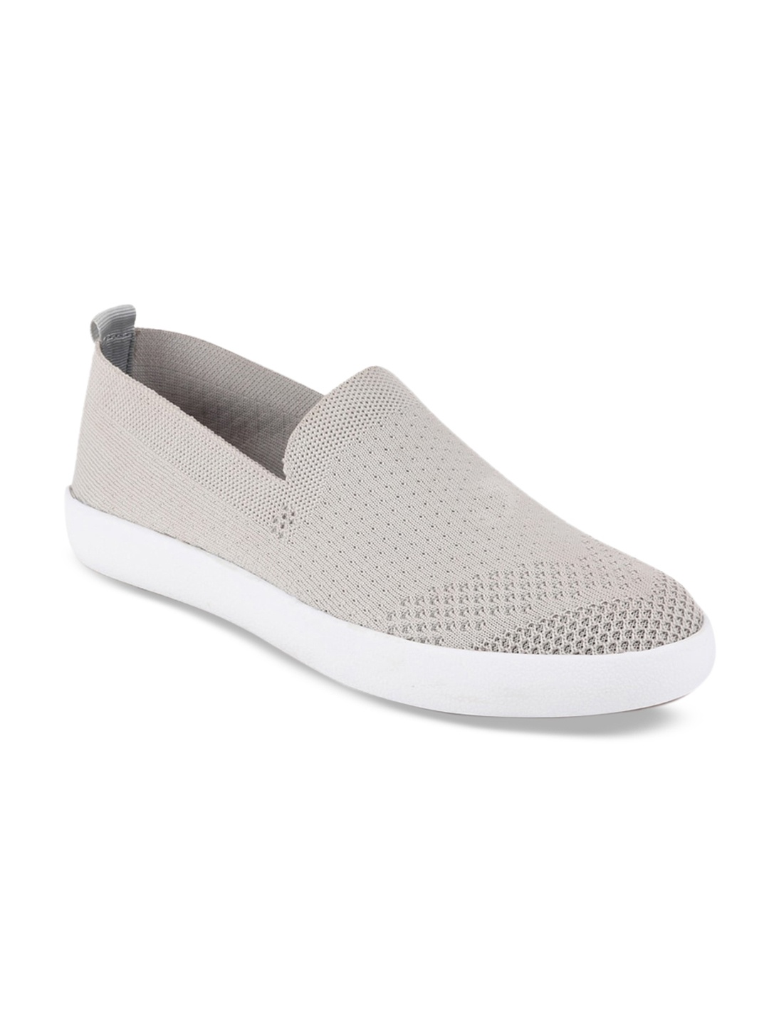 

FAUSTO Men Grey Slip-On Sneakers