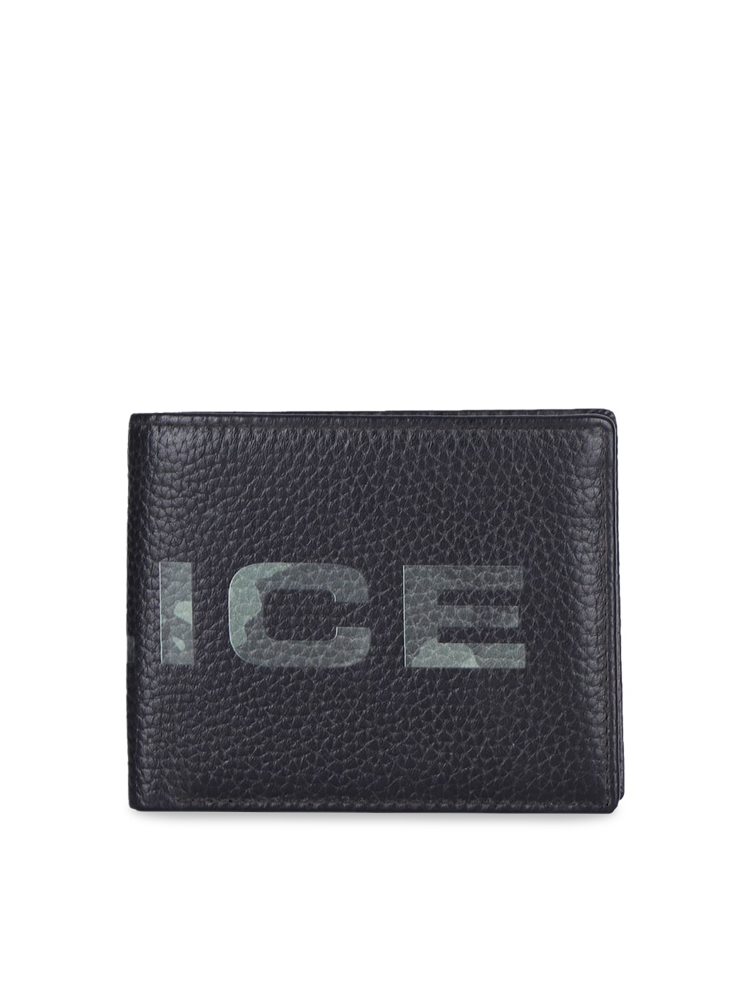 

Police Men Black Printed Genuine Leather Two Fold Wallet