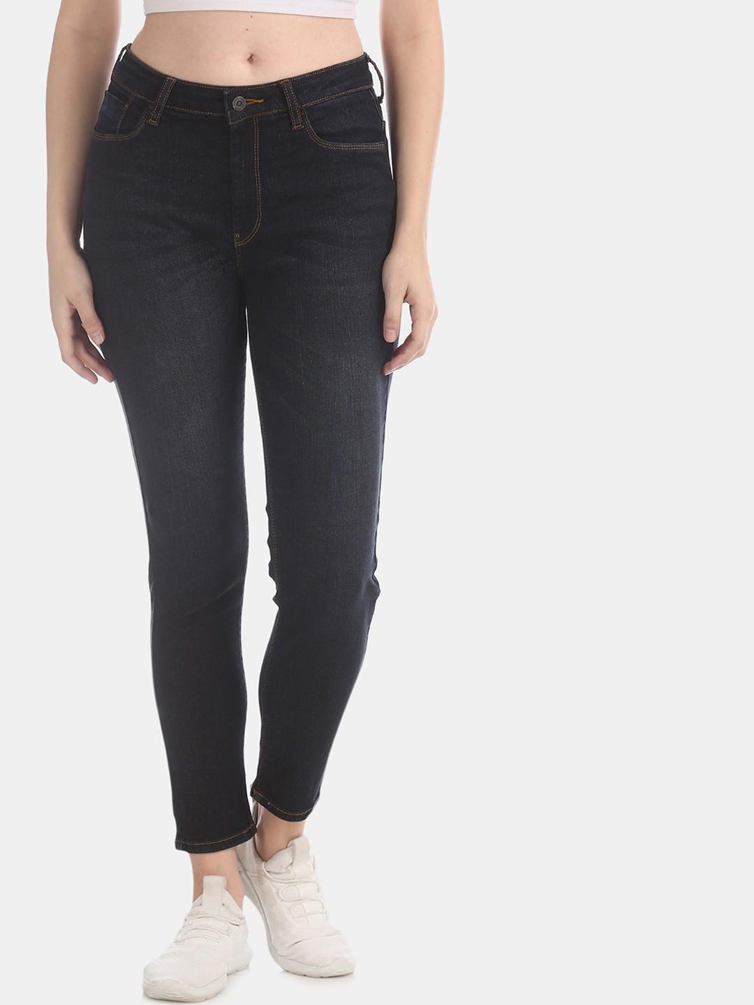 

Flying Machine Women Blue Slim Fit High-Rise Clean Look Jeans