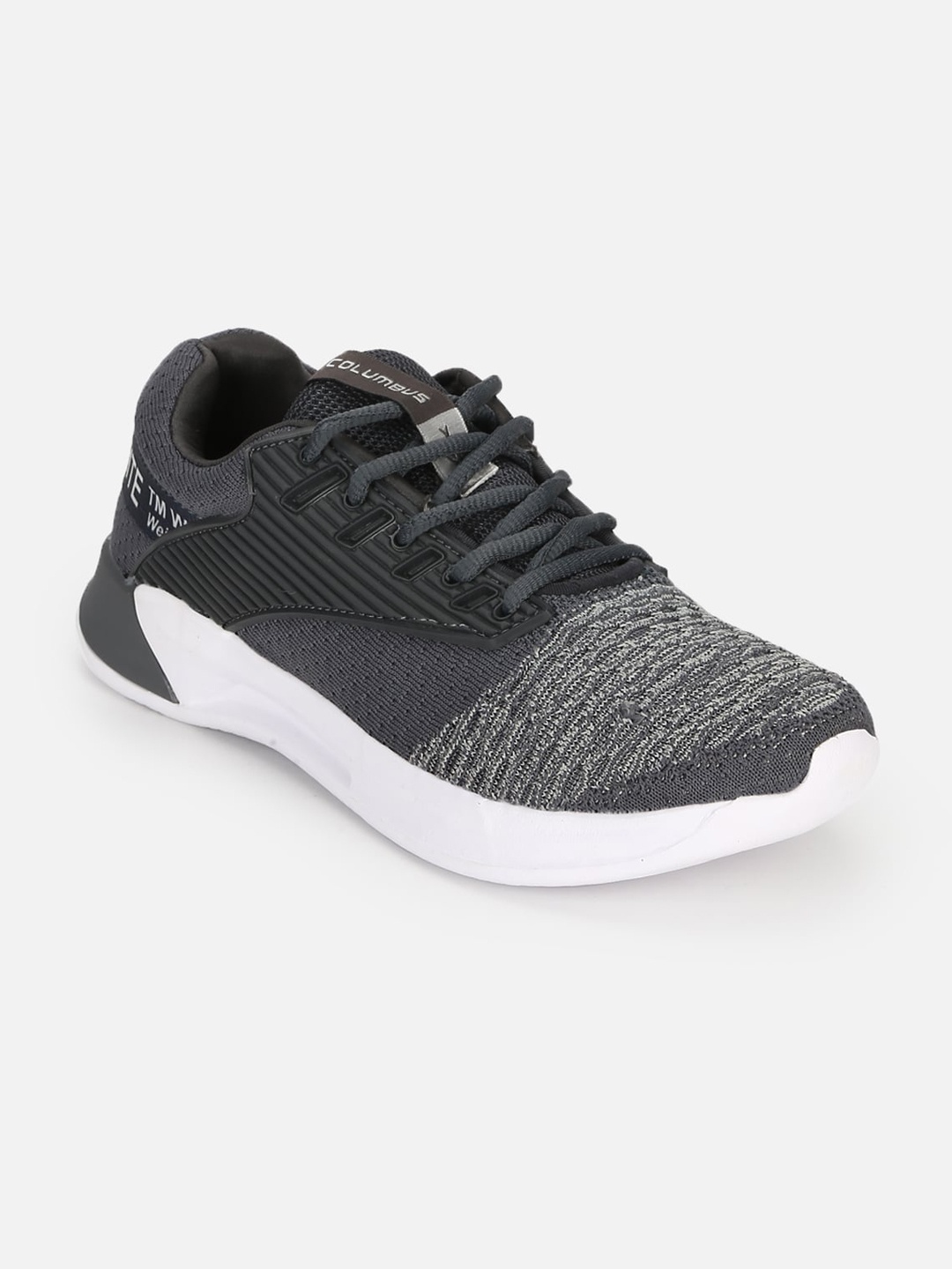 

Columbus Men Grey Mesh Running Shoes