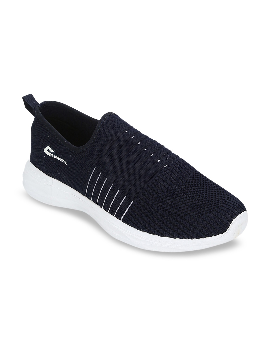 

Columbus Men Navy Blue Mesh Running Shoes