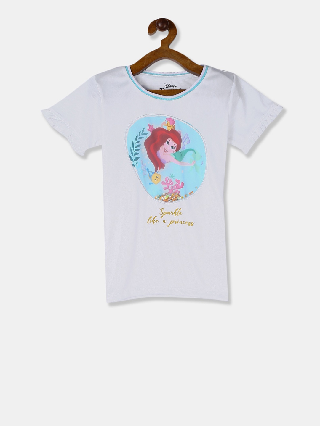 

Colt Girls White Printed Round Neck T-shirt
