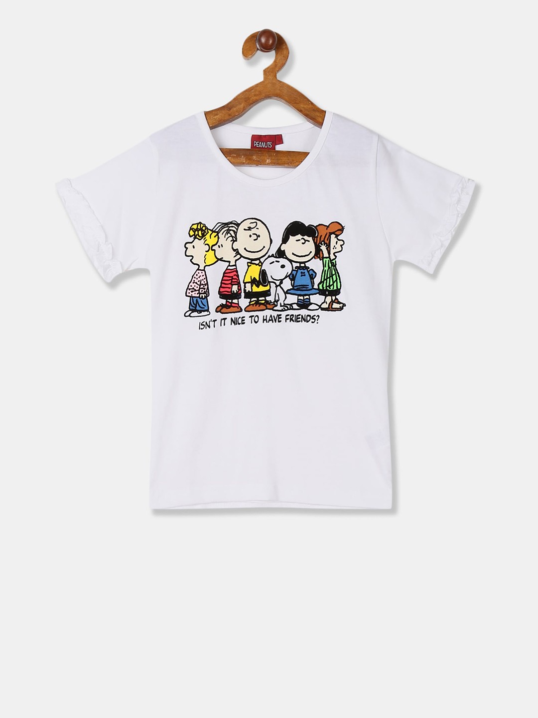 

Colt Girls White Printed Round Neck T-shirt